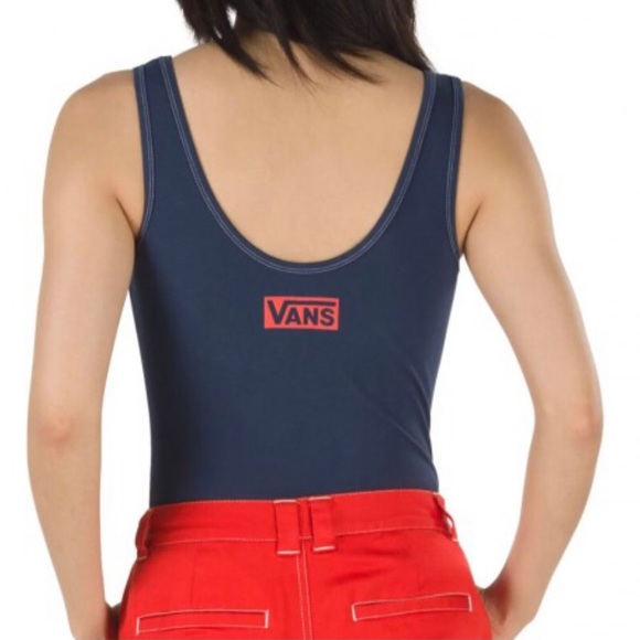 Vans Pro Stitched Navy & Red Bodysuit - Picture 3 of 4